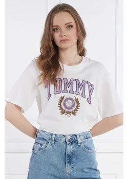 Tommy Jeans T-shirt VARSITY SPORT 3 | Relaxed fit ze sklepu Gomez Fashion Store w kategorii Bluzki damskie - zdjęcie 172918425