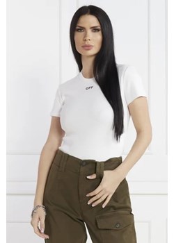 OFF-WHITE T-shirt | Slim Fit ze sklepu Gomez Fashion Store w kategorii Bluzki damskie - zdjęcie 172919295