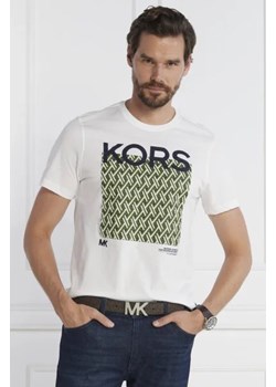 Michael Kors T-shirt LATTICE KORS TEE | Regular Fit ze sklepu Gomez Fashion Store w kategorii T-shirty męskie - zdjęcie 172919798