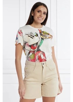 Desigual T-shirt DESIGUAL X MICKEY MOUSE | Regular Fit ze sklepu Gomez Fashion Store w kategorii Bluzki damskie - zdjęcie 172920475