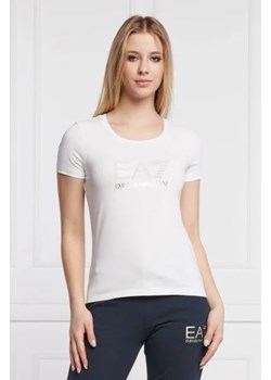 EA7 T-shirt | Regular Fit ze sklepu Gomez Fashion Store w kategorii Bluzki damskie - zdjęcie 172920835