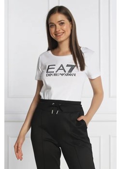 EA7 T-shirt | Regular Fit ze sklepu Gomez Fashion Store w kategorii Bluzki damskie - zdjęcie 172921138