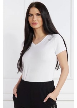 EA7 T-shirt | Regular Fit ze sklepu Gomez Fashion Store w kategorii Bluzki damskie - zdjęcie 172922259
