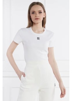 HUGO T-shirt Delanor | Slim Fit ze sklepu Gomez Fashion Store w kategorii Bluzki damskie - zdjęcie 172923185