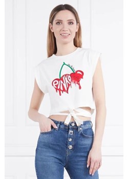 Pinko T-shirt | Cropped Fit ze sklepu Gomez Fashion Store w kategorii Bluzki damskie - zdjęcie 172923219