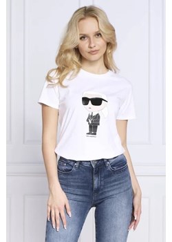 Karl Lagerfeld T-shirt ikonik 2.0 | Regular Fit ze sklepu Gomez Fashion Store w kategorii Bluzki damskie - zdjęcie 172923755