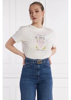 TWINSET T-shirt PINK HEART | Regular Fit ze sklepu Gomez Fashion Store w kategorii Bluzki damskie - zdjęcie 172924735