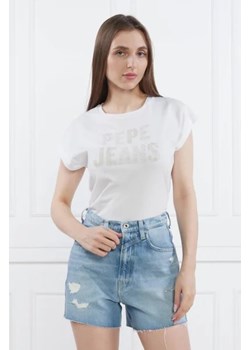 Pepe Jeans London T-shirt | Regular Fit ze sklepu Gomez Fashion Store w kategorii Bluzki damskie - zdjęcie 172925589