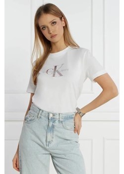 CALVIN KLEIN JEANS T-shirt | Regular Fit ze sklepu Gomez Fashion Store w kategorii Bluzki damskie - zdjęcie 172926468