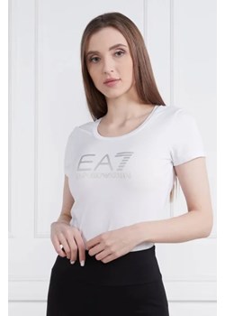 EA7 T-shirt | Slim Fit ze sklepu Gomez Fashion Store w kategorii Bluzki damskie - zdjęcie 172926927