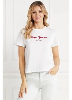 Pepe Jeans London T-shirt HELGA | Regular Fit ze sklepu Gomez Fashion Store w kategorii Bluzki damskie - zdjęcie 172927239