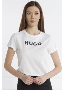 HUGO T-shirt | Slim Fit ze sklepu Gomez Fashion Store w kategorii Bluzki damskie - zdjęcie 172927356