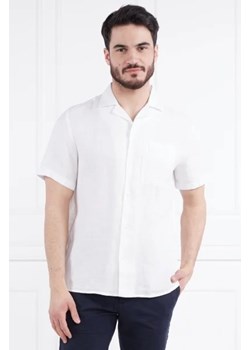 HUGO Lniana koszula Ellino 10248298 01 | Straight fit ze sklepu Gomez Fashion Store w kategorii Koszule męskie - zdjęcie 172927757
