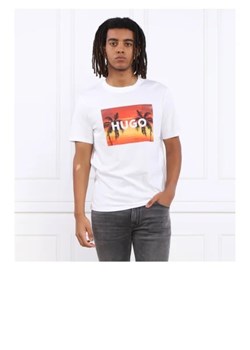 HUGO T-shirt Dulive | Regular Fit ze sklepu Gomez Fashion Store w kategorii T-shirty męskie - zdjęcie 172927959