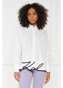 Karl Lagerfeld Koszula karl hem signature shirt | Regular Fit ze sklepu Gomez Fashion Store w kategorii Koszule damskie - zdjęcie 172928456