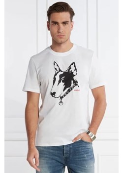 HUGO T-shirt Dammock | Regular Fit ze sklepu Gomez Fashion Store w kategorii T-shirty męskie - zdjęcie 172928687