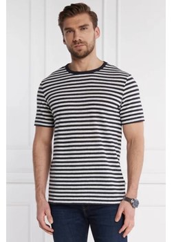 BOSS BLACK T-shirt Tiburt | Regular Fit | z dodatkiem lnu ze sklepu Gomez Fashion Store w kategorii T-shirty męskie - zdjęcie 172928775
