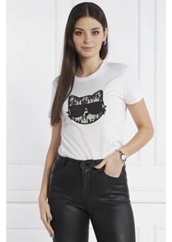 Karl Lagerfeld T-shirt | Regular Fit ze sklepu Gomez Fashion Store w kategorii Bluzki damskie - zdjęcie 172929486