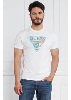 GUESS T-shirt SS BSC MOSAIC TRI LO | Slim Fit ze sklepu Gomez Fashion Store w kategorii T-shirty męskie - zdjęcie 172929635