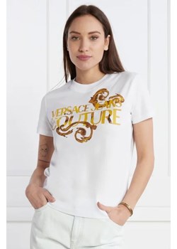 Versace Jeans Couture T-shirt | Regular Fit ze sklepu Gomez Fashion Store w kategorii Bluzki damskie - zdjęcie 172929676