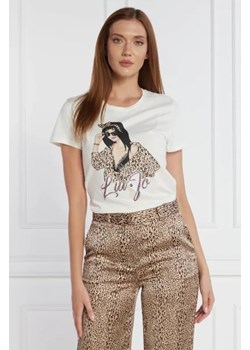 Liu Jo Rose T-shirt | Regular Fit ze sklepu Gomez Fashion Store w kategorii Bluzki damskie - zdjęcie 172930066