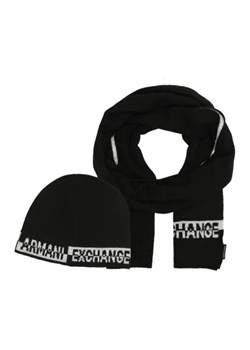 Armani Exchange Szal + czapka | z dodatkiem wełny ze sklepu Gomez Fashion Store w kategorii Szaliki męskie - zdjęcie 172939247