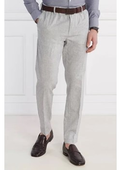 BOSS BLACK Spodnie Kane-DS | Tapered fit | z dodatkiem lnu ze sklepu Gomez Fashion Store w kategorii Spodnie męskie - zdjęcie 172940979