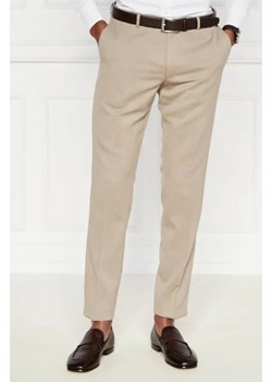 Oscar Jacobson Wełniane spodnie Denz | Slim Fit ze sklepu Gomez Fashion Store w kategorii Spodnie męskie - zdjęcie 172945358