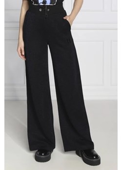 Karl Lagerfeld Spodnie Wideleg Glitter Sweat Pants | flare fit ze sklepu Gomez Fashion Store w kategorii Spodnie damskie - zdjęcie 172948436