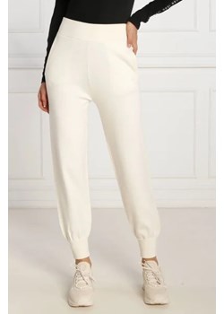 HUGO Spodnie dresowe Sajity | Slim Fit | z dodatkiem wełny ze sklepu Gomez Fashion Store w kategorii Spodnie damskie - zdjęcie 172948568