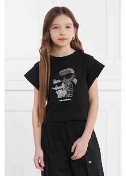 Karl Lagerfeld Kids T-shirt | Cropped Fit ze sklepu Gomez Fashion Store w kategorii Bluzki dziewczęce - zdjęcie 172952909