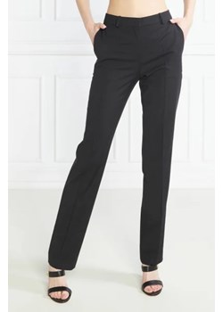 BOSS BLACK Wełniane spodnie Tameah | Slim Fit ze sklepu Gomez Fashion Store w kategorii Spodnie damskie - zdjęcie 172956415