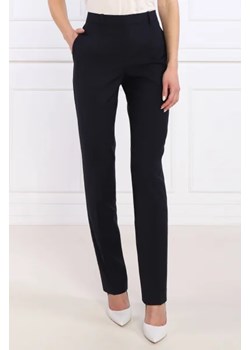 BOSS BLACK Wełniane spodnie Tameah | Slim Fit ze sklepu Gomez Fashion Store w kategorii Spodnie damskie - zdjęcie 172956687
