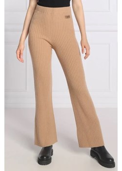 TWINSET Wełniane spodnie dzianinowe | Relaxed fit | z dodatkiem kaszmiru ze sklepu Gomez Fashion Store w kategorii Spodnie damskie - zdjęcie 172956925