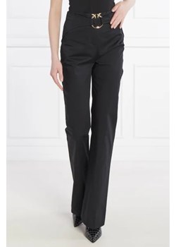 Pinko Spodnie z paskiem | flare fit | high waist ze sklepu Gomez Fashion Store w kategorii Spodnie damskie - zdjęcie 172963077
