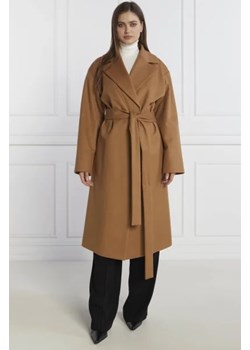 HUGO Wełniany płaszcz Mabellina | z dodatkiem kaszmiru ze sklepu Gomez Fashion Store w kategorii Płaszcze damskie - zdjęcie 172965625
