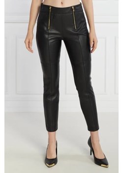 Pinko Skórzane spodnie | Slim Fit ze sklepu Gomez Fashion Store w kategorii Spodnie damskie - zdjęcie 172972256