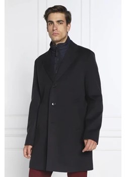 BOSS BLACK Wełniany płaszcz H-Hyde-Bib-224 ze sklepu Gomez Fashion Store w kategorii Płaszcze męskie - zdjęcie 172975809