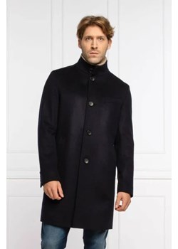 BOSS BLACK Wełniany płaszcz H-Hyde Standup 214 | z dodatkiem kaszmiru ze sklepu Gomez Fashion Store w kategorii Płaszcze męskie - zdjęcie 172975877