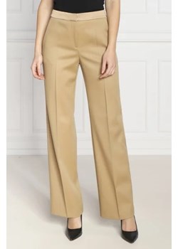 BOSS BLACK Wełniane spodnie Tackea | Regular Fit ze sklepu Gomez Fashion Store w kategorii Spodnie damskie - zdjęcie 172976955