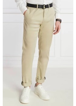Calvin Klein Spodnie chino + pasek MODERN TWILL | Slim Fit ze sklepu Gomez Fashion Store w kategorii Spodnie męskie - zdjęcie 172986418