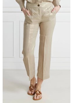 Marella SPORT Lniane spodnie TURBIGO | Regular Fit ze sklepu Gomez Fashion Store w kategorii Spodnie damskie - zdjęcie 172989218