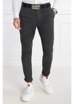 Dsquared2 Wełniane Spodnie Flannel Sexy Chino Pant | Slim Fit ze sklepu Gomez Fashion Store w kategorii Spodnie męskie - zdjęcie 172989665