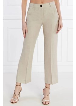 Marella Lniane spodnie MUSCHIO | Straight fit ze sklepu Gomez Fashion Store w kategorii Spodnie damskie - zdjęcie 172992086