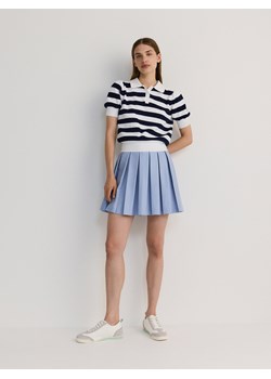 Reserved - Plisowana spódnica mini w sportowym stylu - jasnoniebieski ze sklepu Reserved w kategorii Spódnice - zdjęcie 172997668