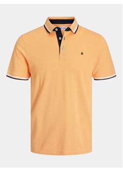 Jack&Jones Polo Jjepaulos 12136668 Pomarańczowy Slim Fit ze sklepu MODIVO w kategorii T-shirty męskie - zdjęcie 172999528