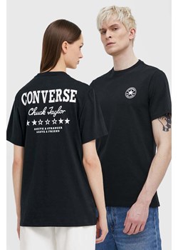 Converse t-shirt bawełniany kolor czarny z nadrukiem ze sklepu ANSWEAR.com w kategorii T-shirty męskie - zdjęcie 173000608