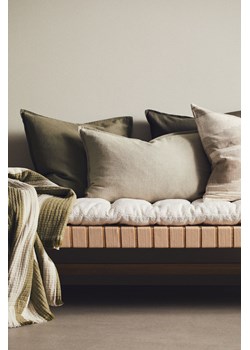 H & M - Lniana poszewka na poduszkę - Beżowy ze sklepu H&M w kategorii Poszewki na poduszki - zdjęcie 173004789