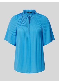 Bluzka ze stójką i wiązaniem ze sklepu Peek&Cloppenburg  w kategorii Bluzki damskie - zdjęcie 173004885