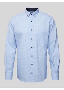 Koszula biznesowa o kroju regular fit ze wzorem w kratę ze sklepu Peek&Cloppenburg  w kategorii Koszule męskie - zdjęcie 173004977